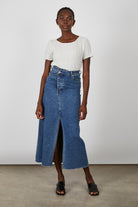 Beige wrinkled short sleeved tee_5