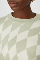 Sage and ivory psychedelic intarsia jumper_2
