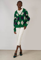 Green and navy argyle intarsia cardigan_9