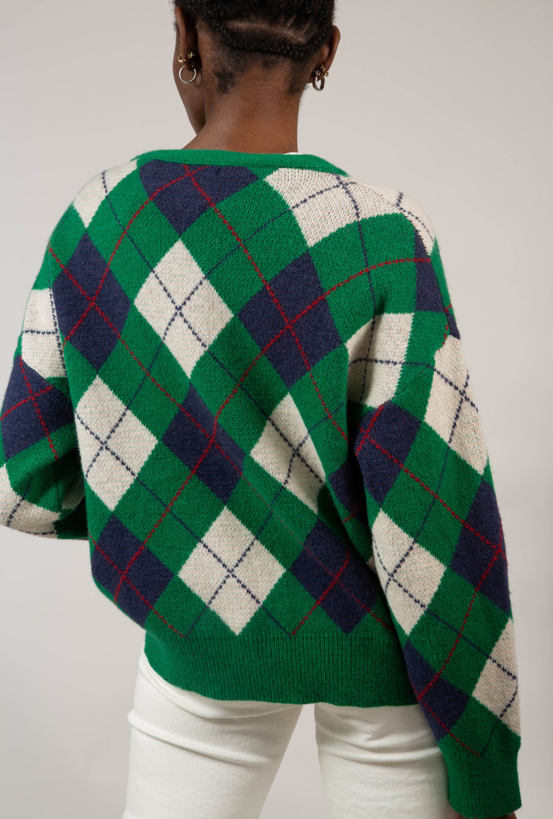 Green and navy argyle intarsia cardigan_3