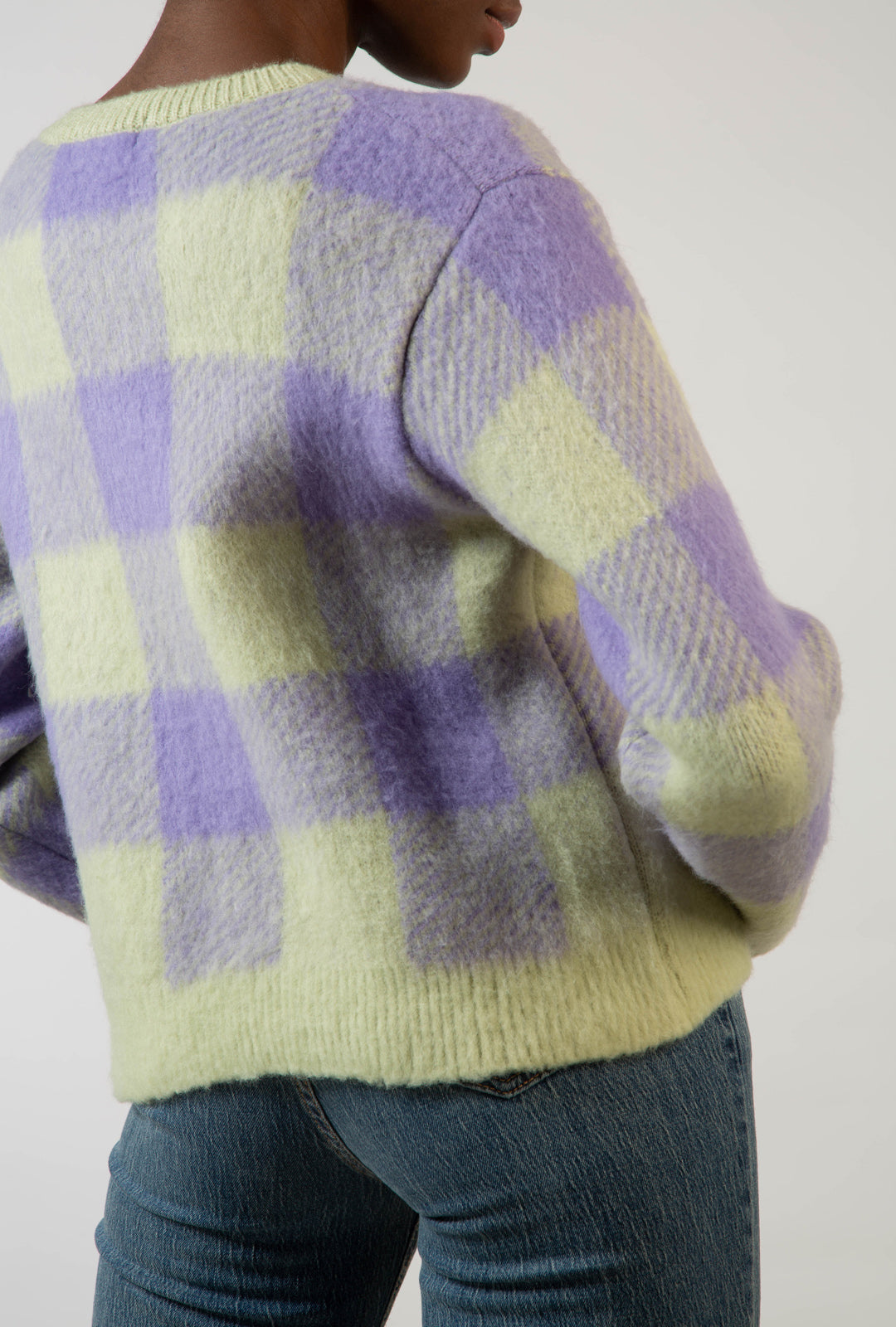 Mint green and lilac block plaid jumper_3