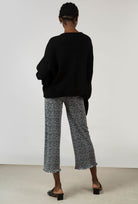 Blue and pink leopard micro pleat trousers_6