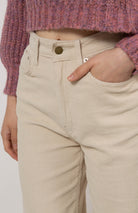 Ivory corduroy loose fit trousers - 229_6