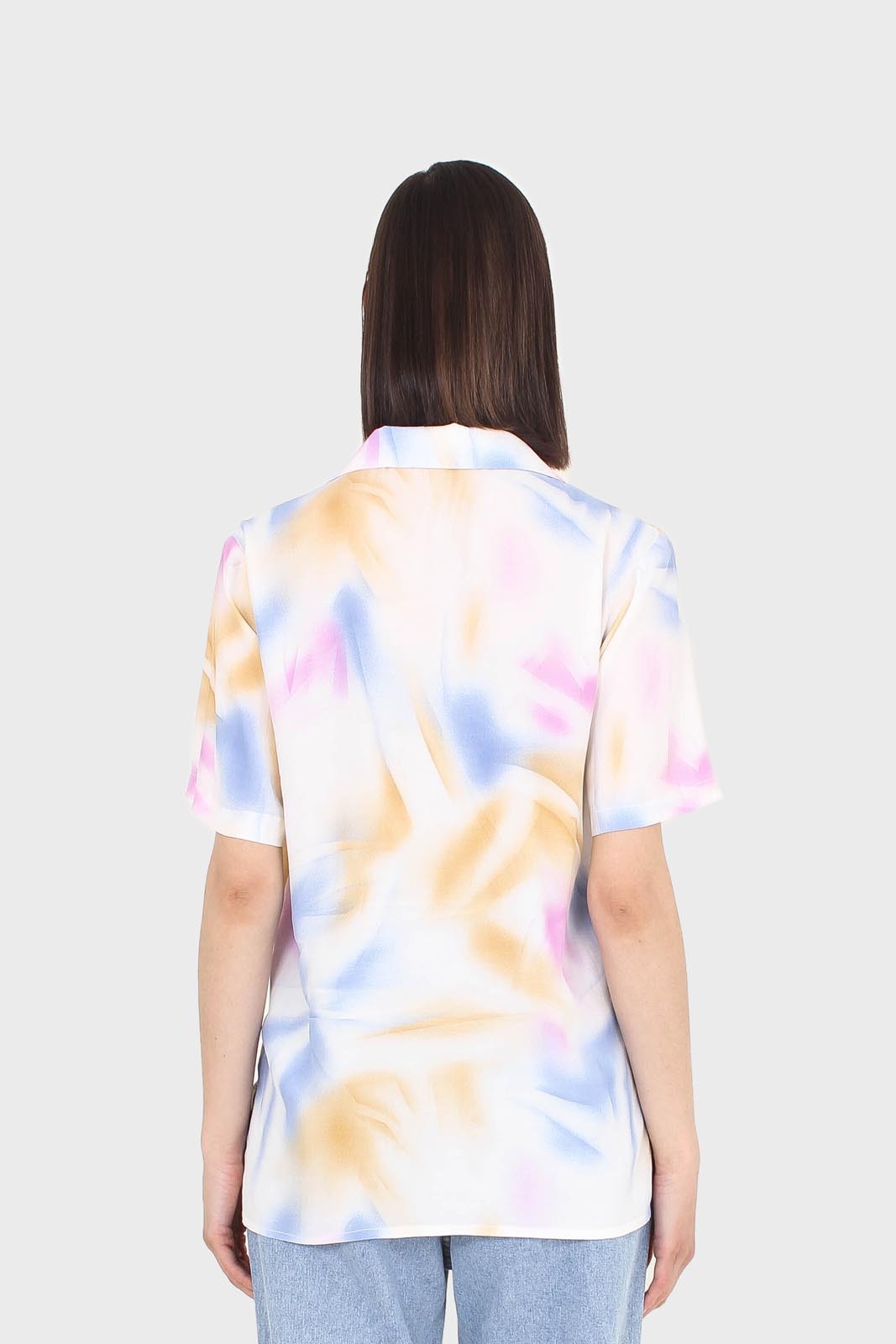 Pink blue and orange tie dye shirt_2