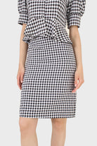 Black and white gingham mini skirt_7