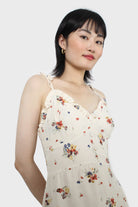 Ivory floral tie strap mini dress_7