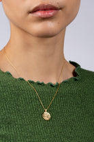 Gold zodiac charm necklace - Capricorn_3