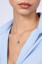 Charm necklace - Silver solid heart_2