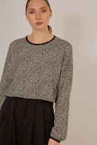 Ivory and black leopard print cropped long sleeved top_9