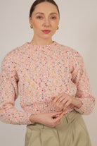 Pink rainbow flecked jumper_2