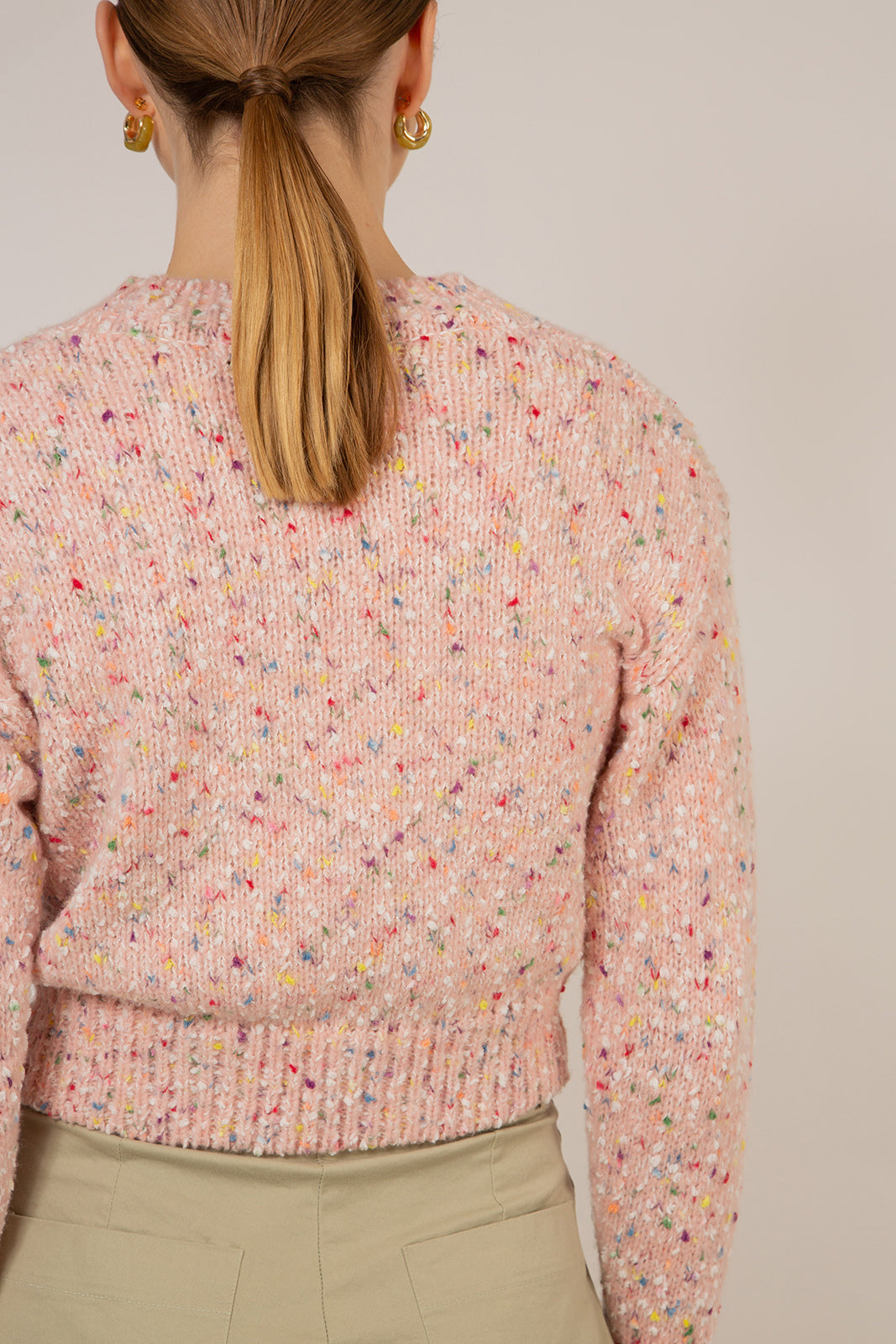 Pink rainbow flecked jumper_13