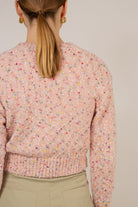 Pink rainbow flecked jumper_13