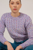 Purple rainbow flecked jumper_10