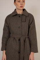Light brown wool blend belted coat_2