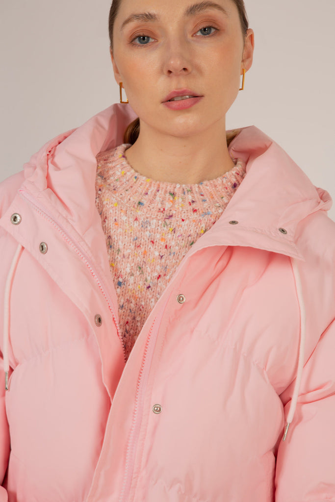 Baby pink hooded puffer jacket_10