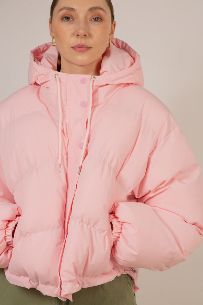 Baby pink hooded puffer jacket_9