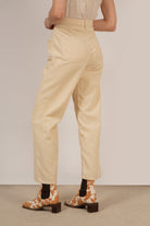 Cream corduroy button waist trousers_2