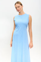 Baby blue peek back jersey dress_3