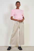 Baby pink short sleeved knit tee_2