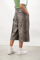 Beige bold leopard print culottes_2