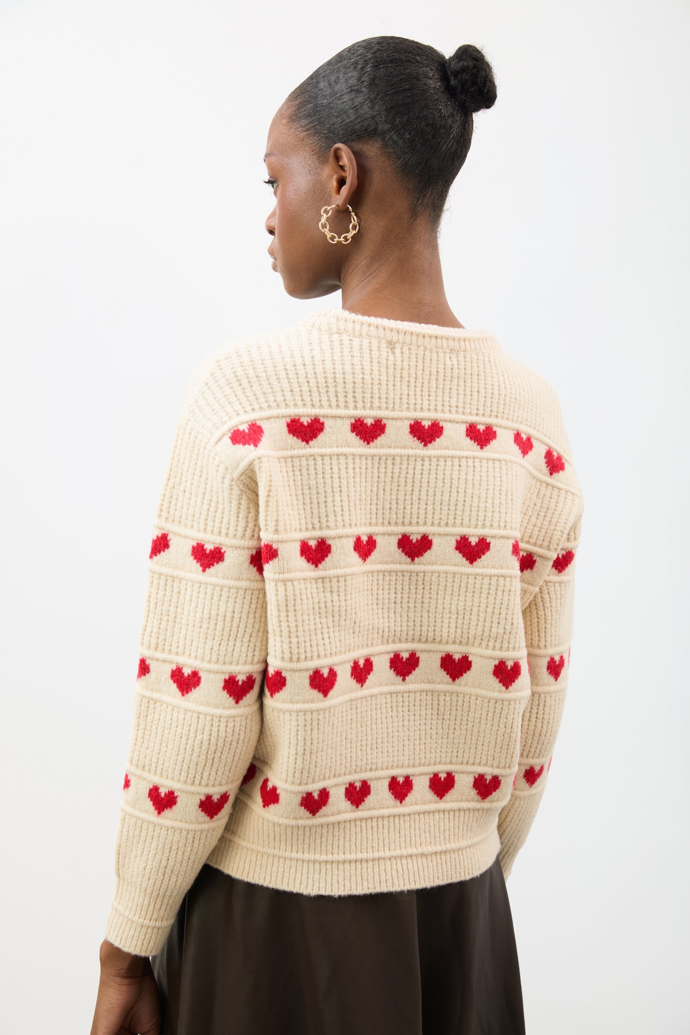 Beige intarsia red hearts stripes jumper_2