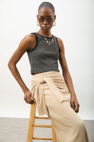 Beige textured wrap_4