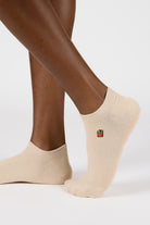 Beige tiny fries ankle socks_1