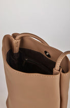 Beige vegan leather small cross body bag_3