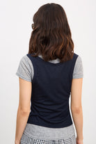 Black and grey tank layered tee T-shirt_2