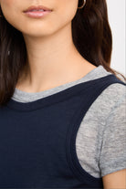 Black and grey tank layered tee T-shirt_3