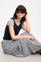 Black and grey tank layered tee T-shirt_5