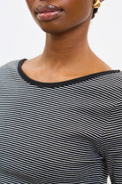 Black and ivory striped scoop back long sleeve top_3