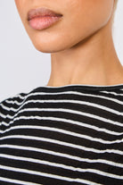 Black and white horizontal stripe tank_3