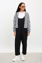 Black button strap dungerees_2