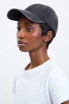 Black denim baseball cap_3