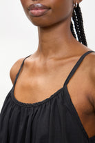 Black double tie back mini dress_4