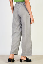 Black gingham side pocket trousers_2