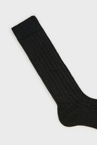 Black glitter long ribbed socks_2