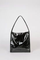 Black high shine PVC tote bag_2