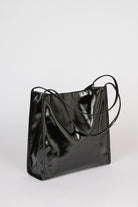 Black high shine PVC tote bag_3