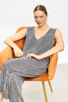 Black houndtooth jumpsuit_5