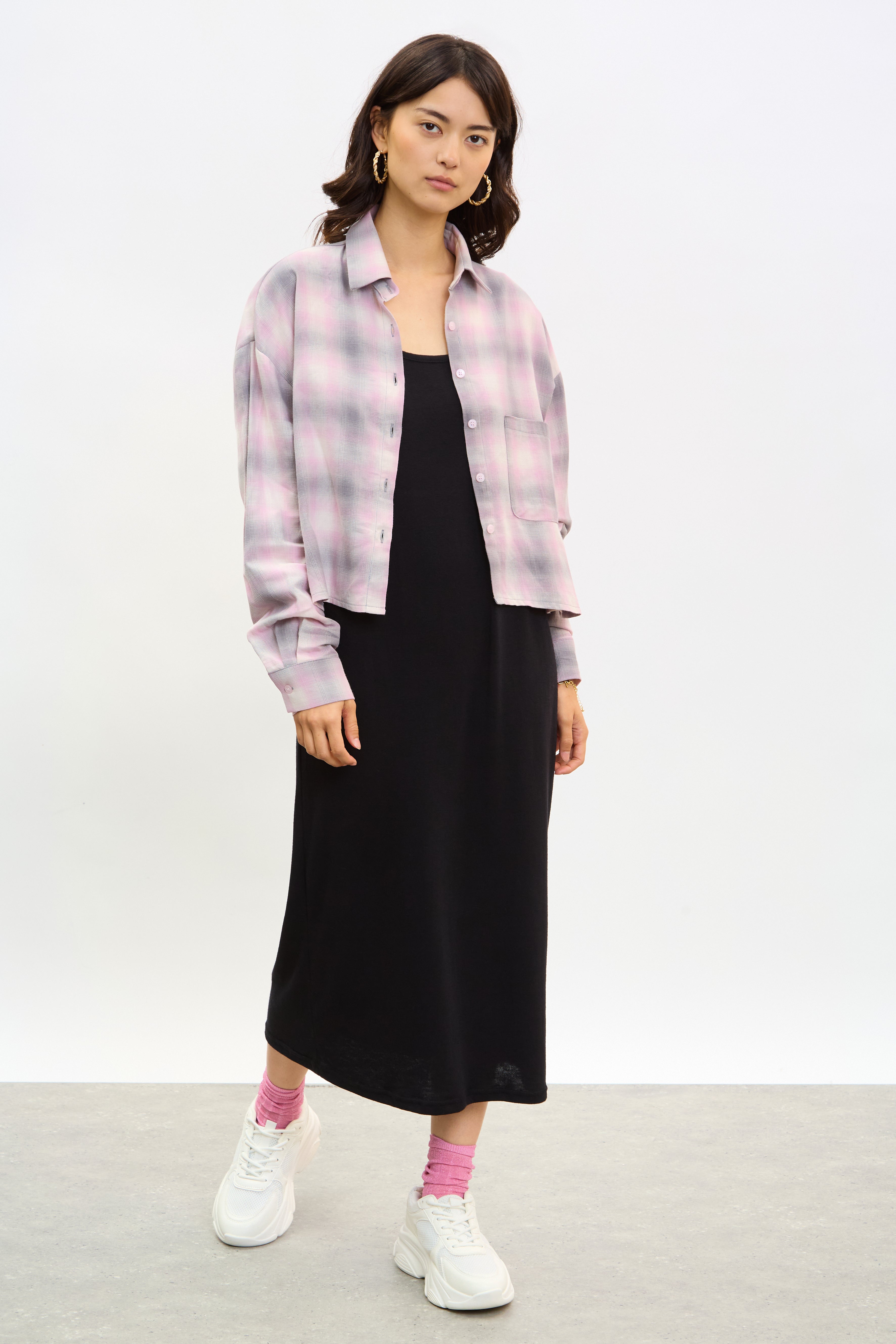 Black jersey low back dress_2