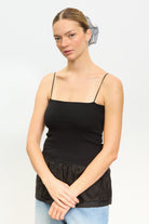 Black peplum tank_1