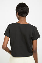 Black perforated holes T-shirt_2