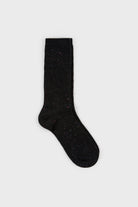 Black rainbow fleck ribbed socks_1