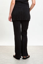 Black ribbed skirt trousers_2