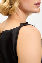 Black satin owl neck tank_3