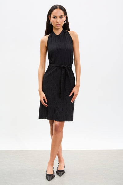 black sheer wrap dress Haute Curve Long Sleeve Semi Sheer Pleated Wrap Dress Black Plus 1X 3X - New!