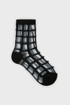 Black sheer grid socks_1