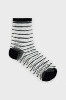Black sheer horizontal stripe socks_3